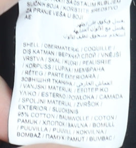 Puma Women's Black Cotton Stretch Ankle Leggings Size 14