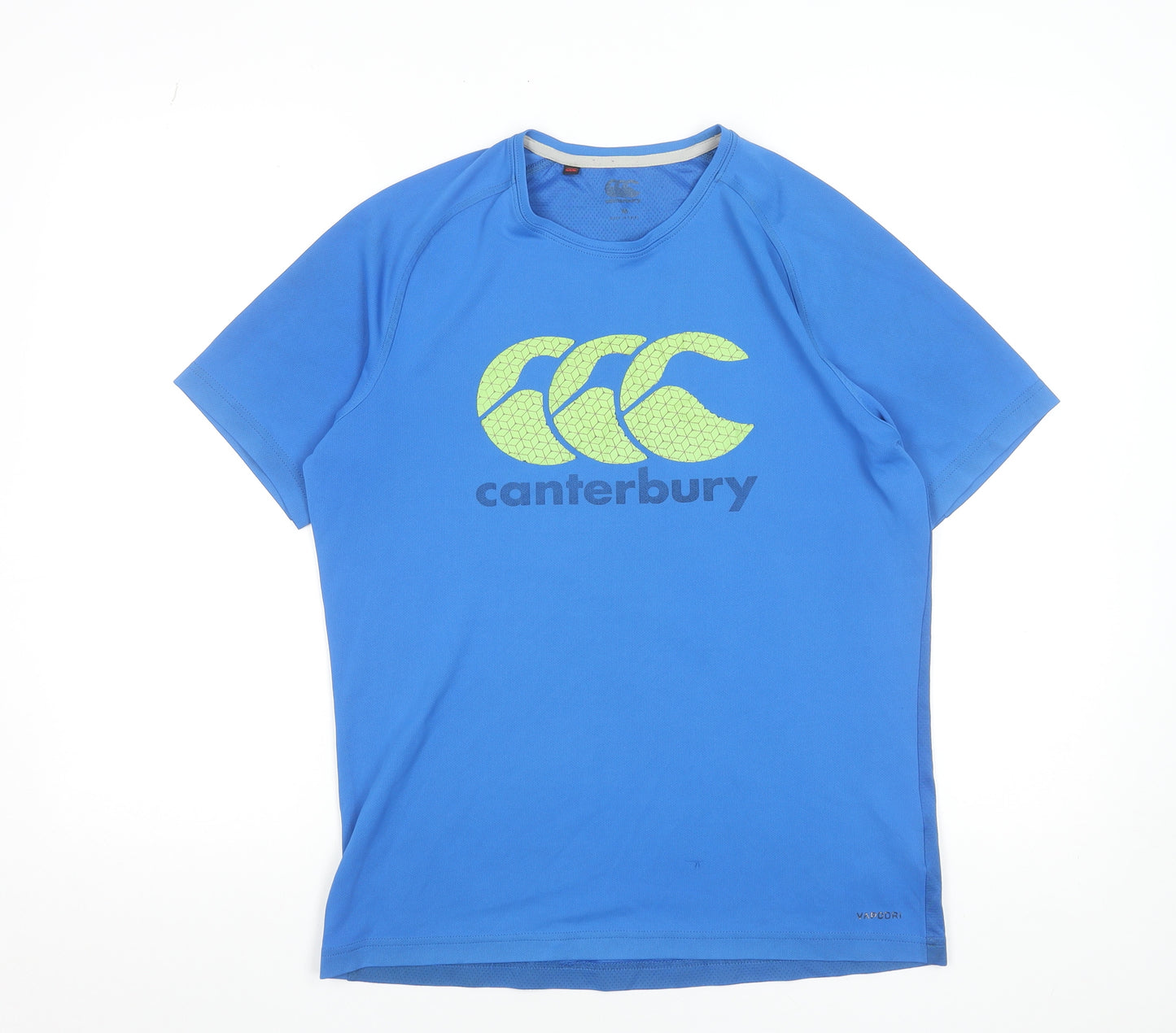 Canterbury Men's Blue Polyester Short Sleeve T-Shirt Activewear Top Size M