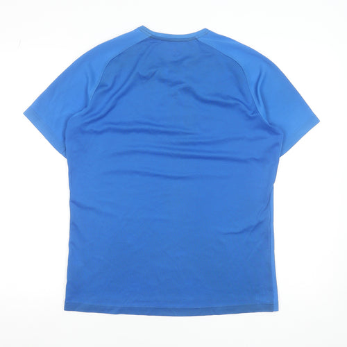 Canterbury Men's Blue Polyester Short Sleeve T-Shirt Activewear Top Size M