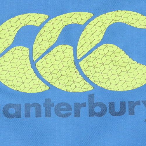 Canterbury Men's Blue Polyester Short Sleeve T-Shirt Activewear Top Size M