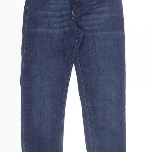 C.RO Magic Fit Women's Blue Ankle Zip Slim Jeans Size 10