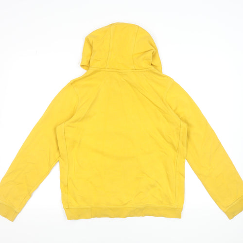Nike Boys Yellow Pullover Hoodie XL 158-170cm Cotton Blend Sweatshirt