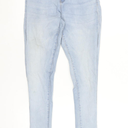 Denim Co. Women's Blue Skinny Jeans Size 10 Regular Fit Stretch Denim