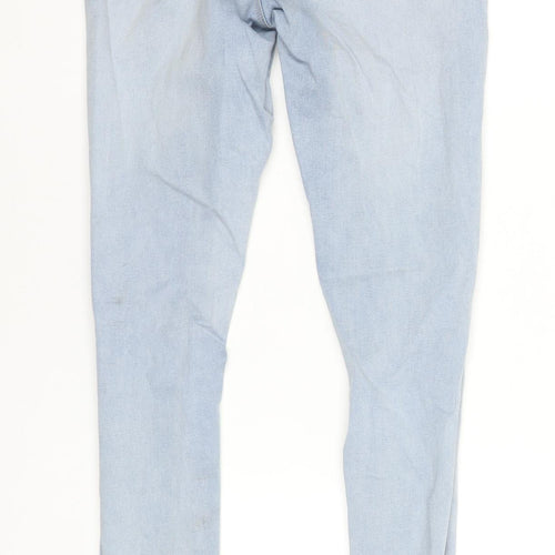 Denim Co. Women's Blue Skinny Jeans Size 10 Regular Fit Stretch Denim