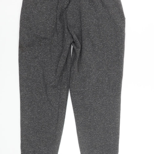 Adidas Men’s Grey Small Jogger Trousers Elastic Waist Tapered Fit
