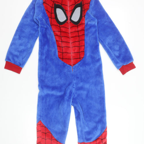 Marvel Boys Red & Blue Spider-Man Fleece Hooded Onesie 8-9 Years
