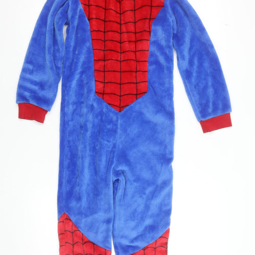Marvel Boys Red & Blue Spider-Man Fleece Hooded Onesie 8-9 Years