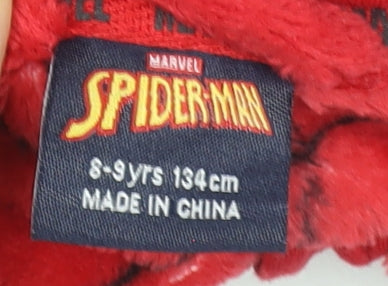 Marvel Boys Red & Blue Spider-Man Fleece Hooded Onesie 8-9 Years