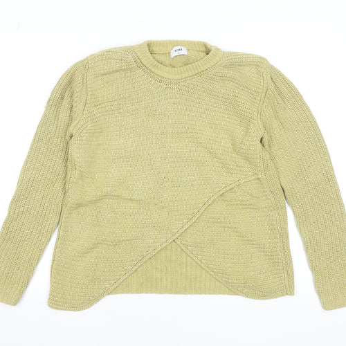 ALEXA Women’s Beige Chunky Knit Cotton Pullover Jumper Size M