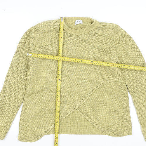ALEXA Women’s Beige Chunky Knit Cotton Pullover Jumper Size M