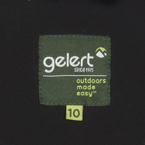Gelert Women's Black Soft Shell Outdoor Jacket Size 10