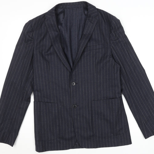 Kin by John Lewis Men's Blue Pinstripe Slim Fit Blazer 38R