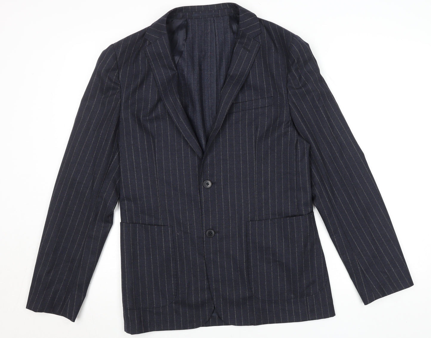 Kin by John Lewis Men's Blue Pinstripe Slim Fit Blazer 38R