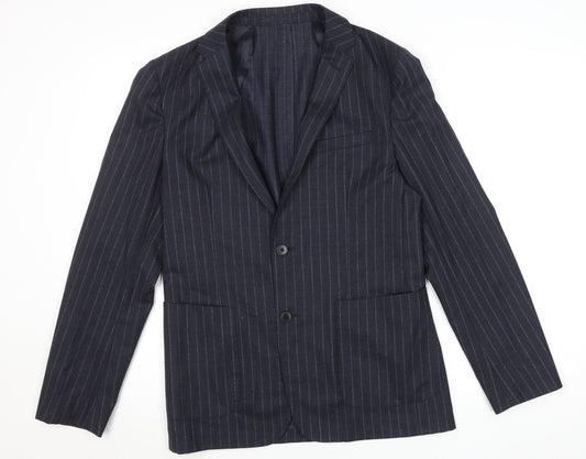 Kin by John Lewis Men's Blue Pinstripe Slim Fit Blazer 38R