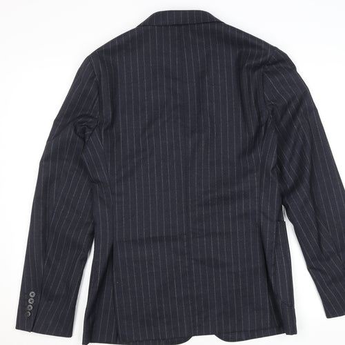 Kin by John Lewis Men's Blue Pinstripe Slim Fit Blazer 38R