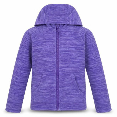 Mountain Warehouse Girls Purple Hooded Zip Fleece Jacket 9-10 Years