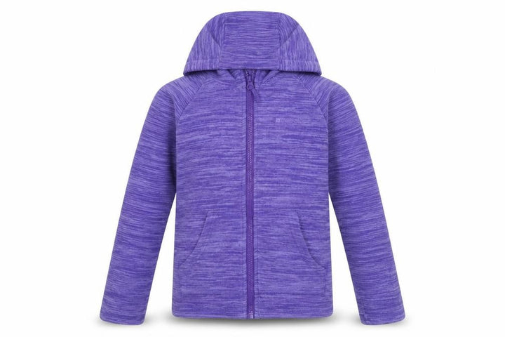 Mountain Warehouse Girls Purple Hooded Zip Fleece Jacket 9-10 Years