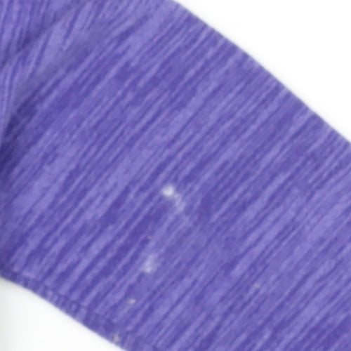 Mountain Warehouse Girls Purple Hooded Zip Fleece Jacket 9-10 Years