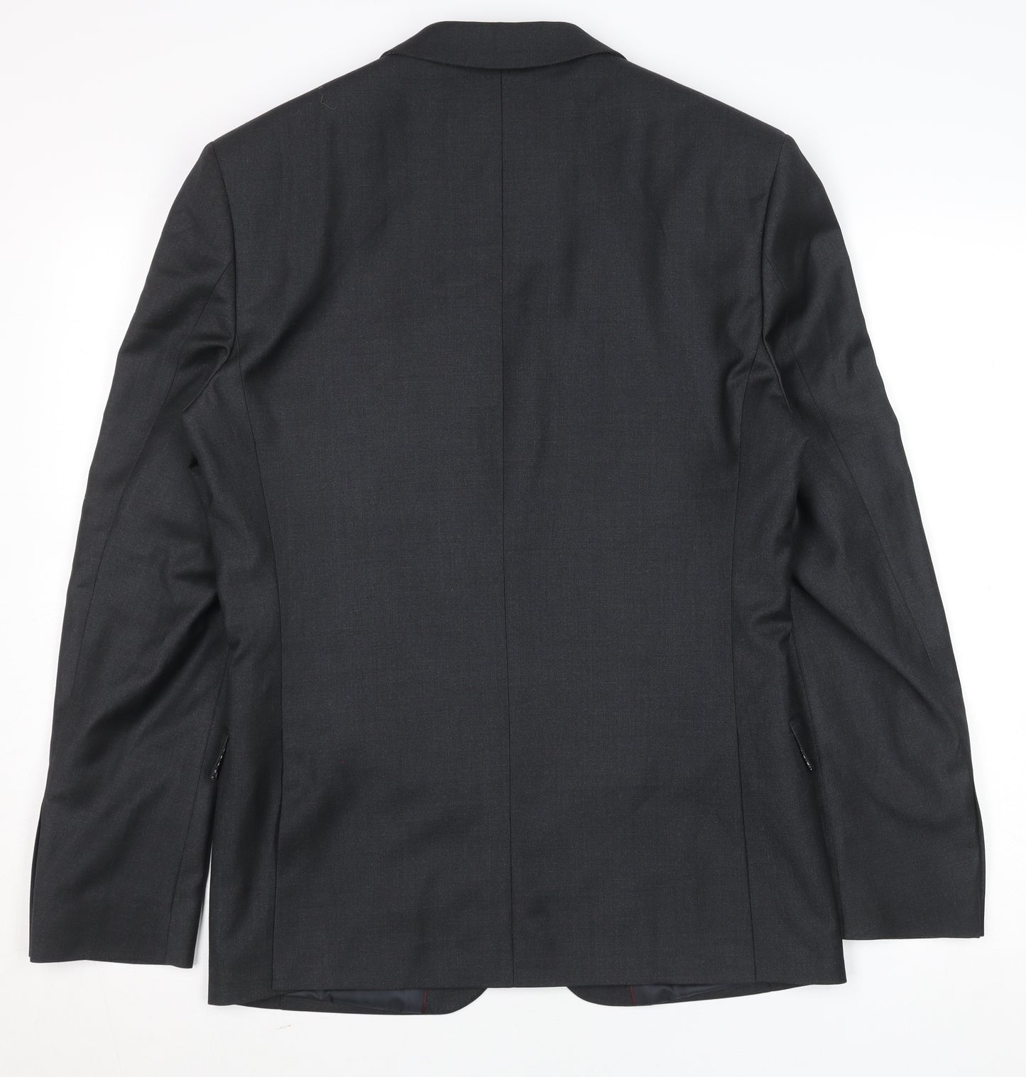 Men’s Black Regular Fit 36R Single-Breasted Suit Jacket