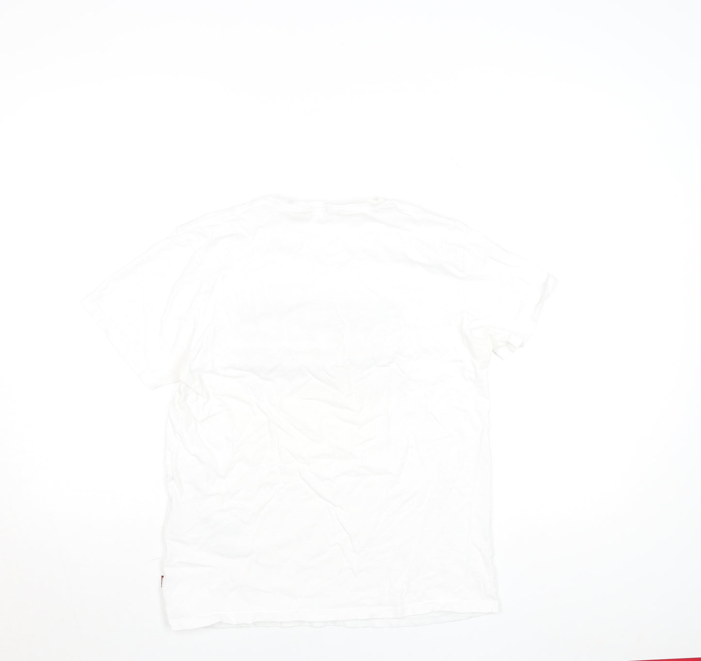 Levi's Men's White Logo Graphic Print Regular Fit T-Shirt M