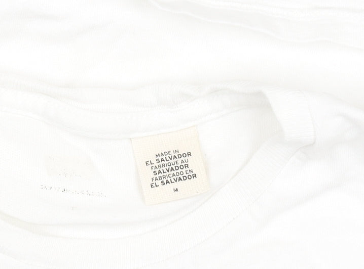 Levi's Men's White Logo Graphic Print Regular Fit T-Shirt M