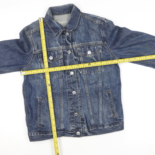 Gap Women’s Blue Denim Jacket Small Classic Long Sleeve Casual