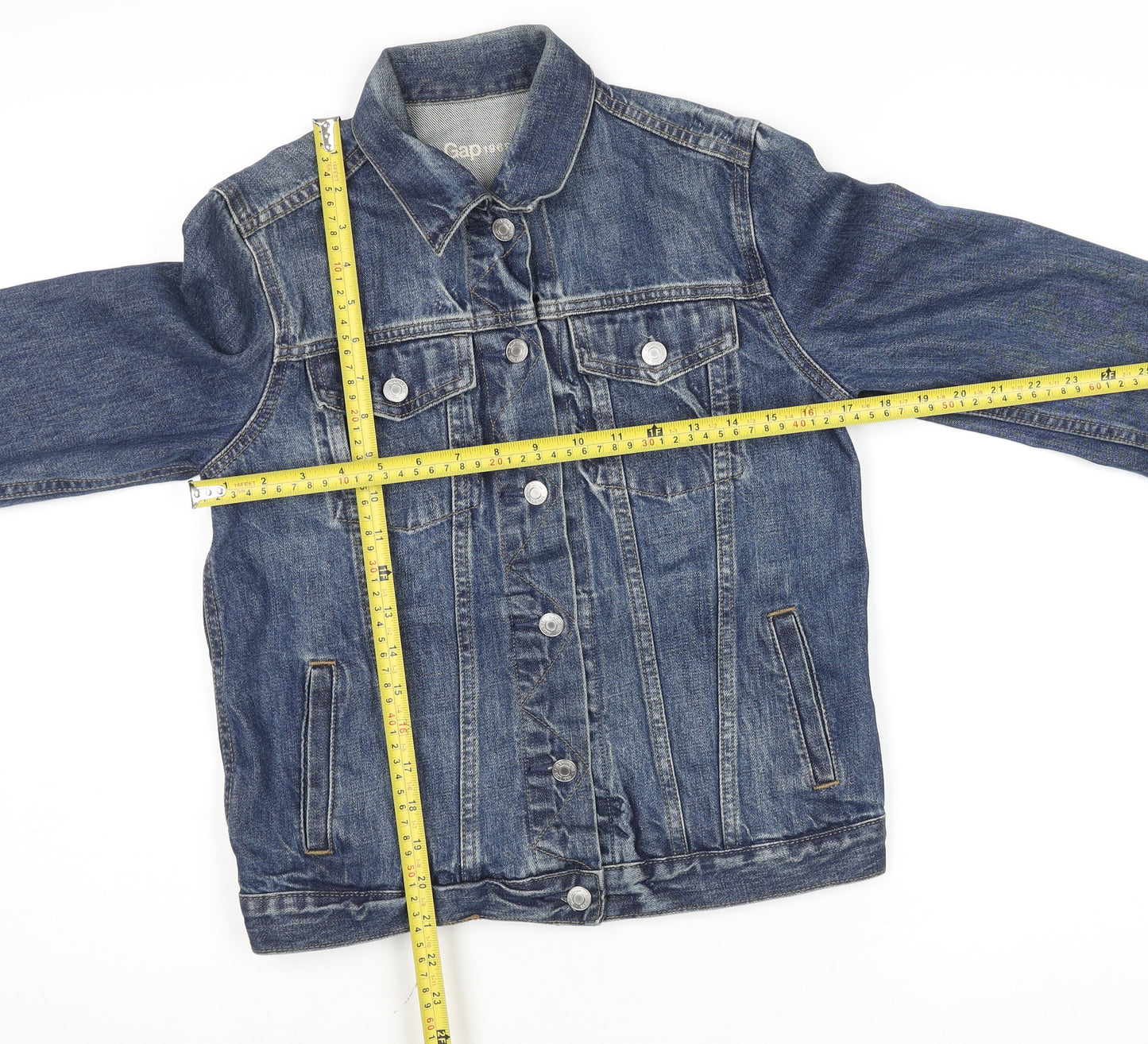 Gap Women’s Blue Denim Jacket Small Classic Long Sleeve Casual