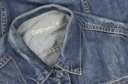 Gap Women’s Blue Denim Jacket Small Classic Long Sleeve Casual