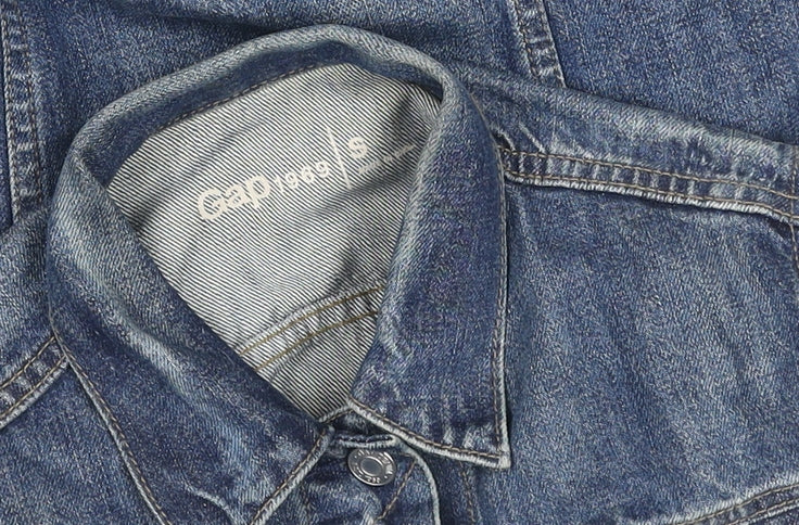 Gap Women’s Blue Denim Jacket Small Classic Long Sleeve Casual