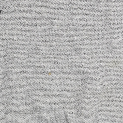 Whistles Women Grey Cotton Blend Pullover Sweatshirt UK 10