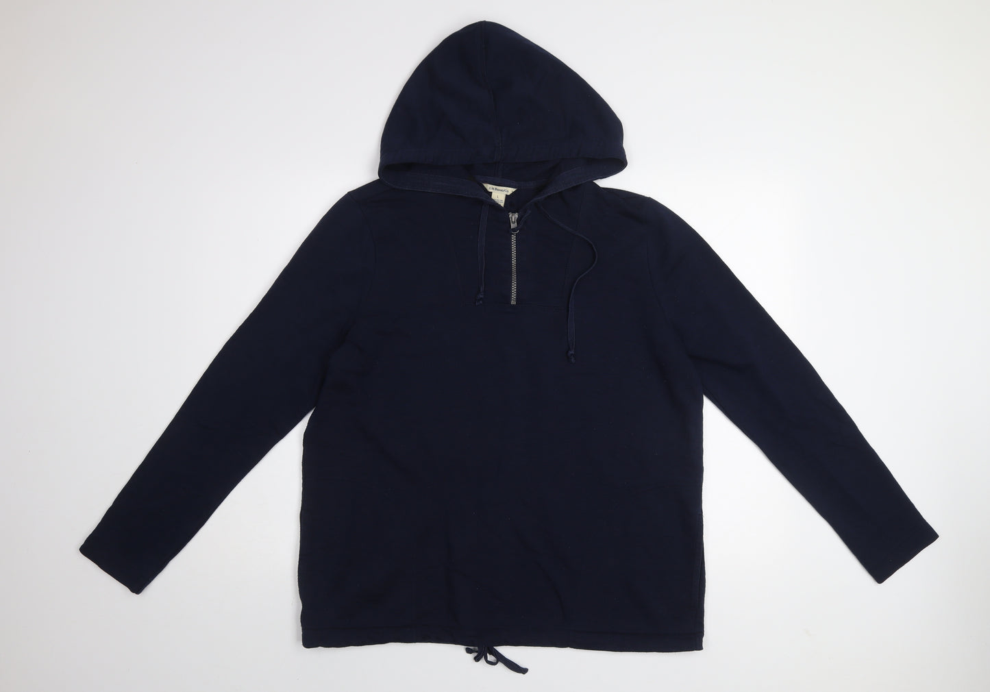 G.H. Bass & Co. Men's Blue Pullover Hoodie Size L Cotton Blend