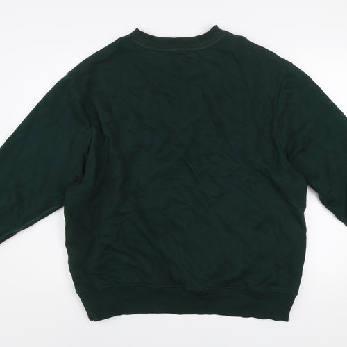 River Island Men's Green XL Pullover Sweatshirt Clermont Heights Logo