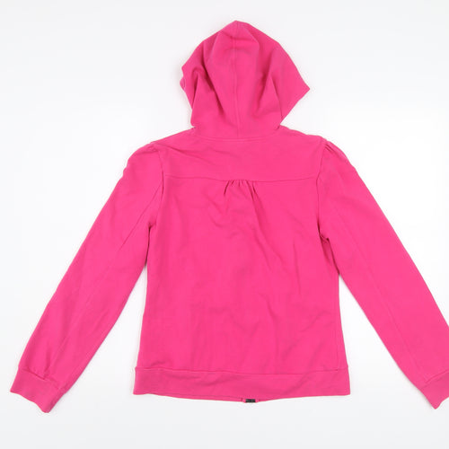 Fila Sport Women’s Pink Full Zip Hoodie Size M Cotton Blend