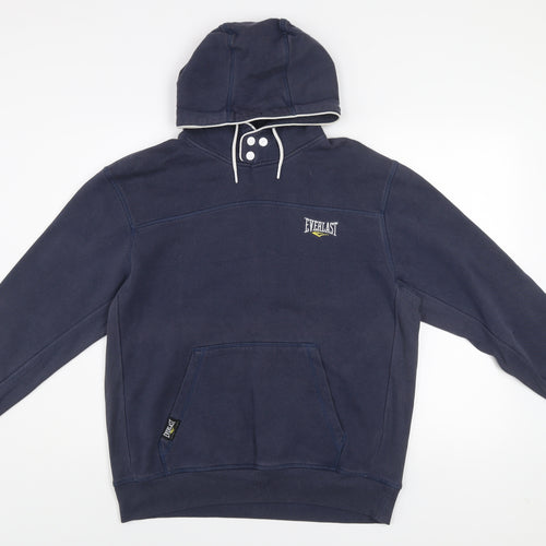 Everlast Men's Blue L Pullover Hoodie Fleece Sweatshirt