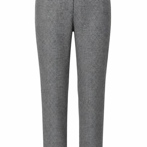 Lila Rose Womens Black Houndstooth Slim Fit Stretch Trousers UK 8