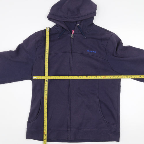 LA Gear Women Navy Full Zip Hoodie Size 22 Cotton Blend