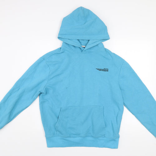 Jack Wills Men's Blue Pullover Hoodie Size S Oversized Fit