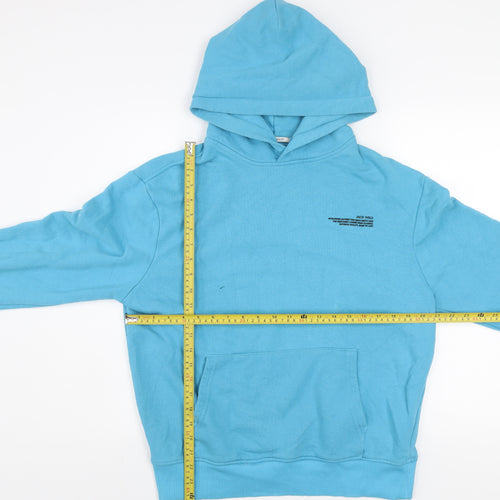 Jack Wills Men's Blue Pullover Hoodie Size S Oversized Fit