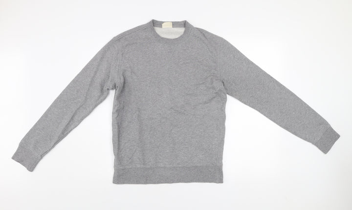 Marks and Spencer Men's Grey Small Crew Neck Pullover Sweatshirt