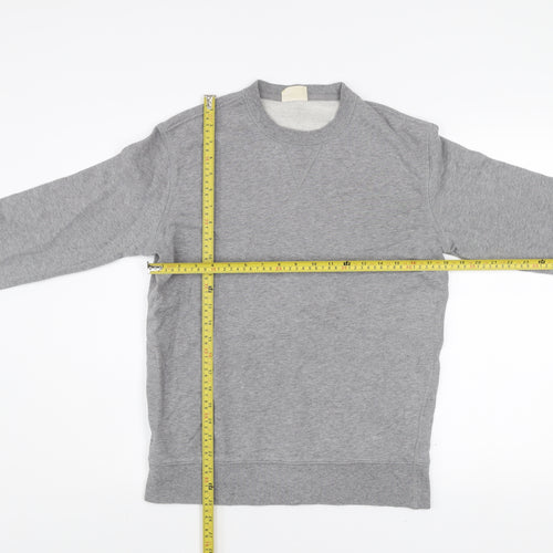 Marks and Spencer Men's Grey Small Crew Neck Pullover Sweatshirt