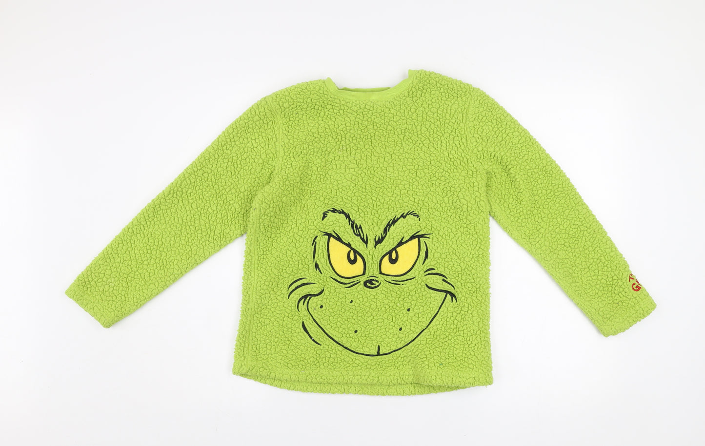 The Grinch Boys Green Fleece Long Sleeve Pyjama Top 11-12 Years