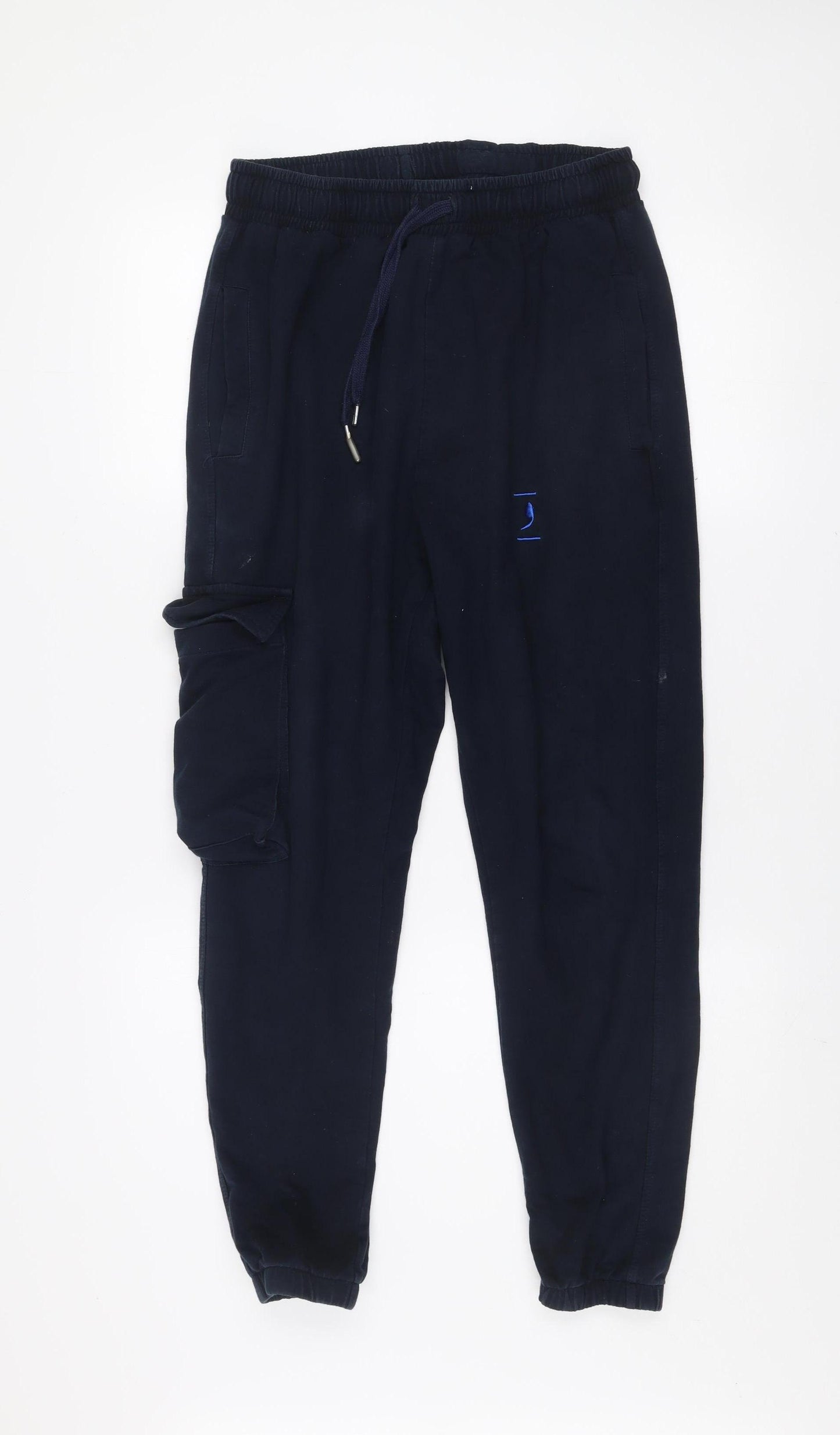 Comma Men’s Navy Blue Jogger Sweatpants Size M with Cargo Pocket