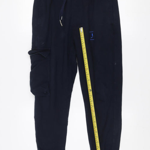 Comma Men’s Navy Blue Jogger Sweatpants Size M with Cargo Pocket