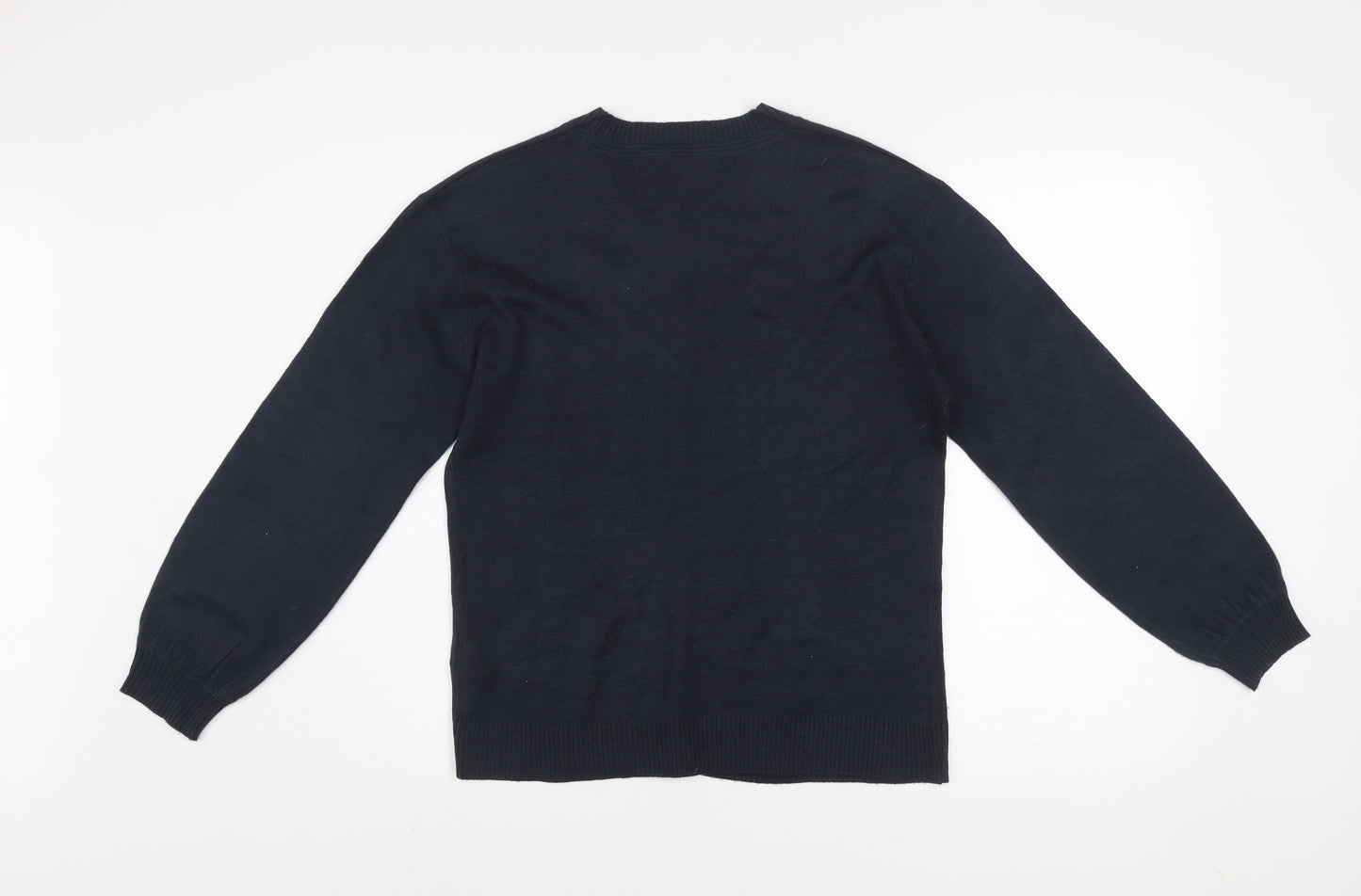 Next Women’s Black Beaded Crew Neck Knit Jumper XS
