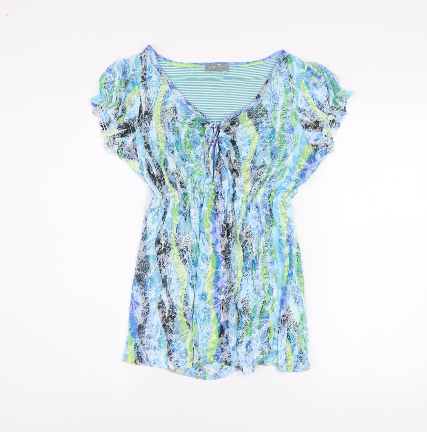 Marks and Spencer Women’s Multicoloured Short Fit & Flare Dress Size 12
