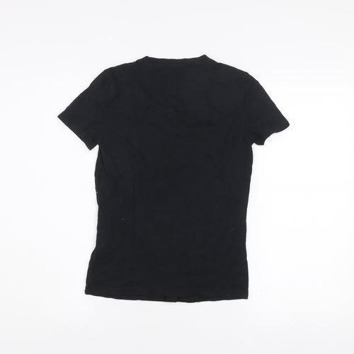 Adidas Women's Black XS Cotton Crew Neck Short Sleeve T-Shirt
