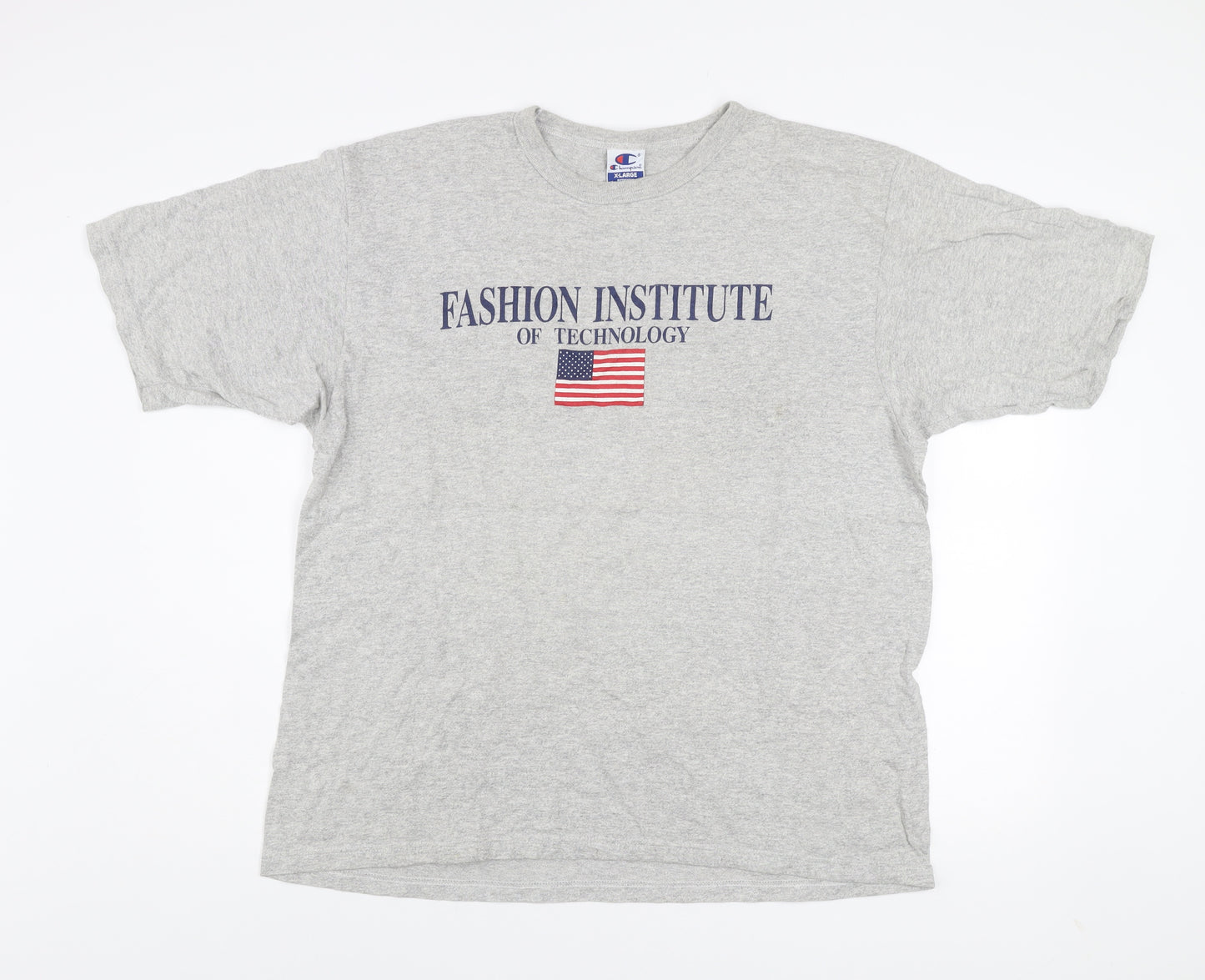Champion Men's Grey XL Fashion Institute Graphic T-Shirt