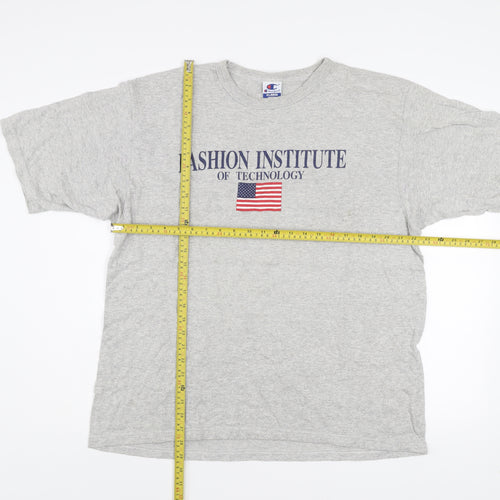 Champion Men's Grey XL Fashion Institute Graphic T-Shirt