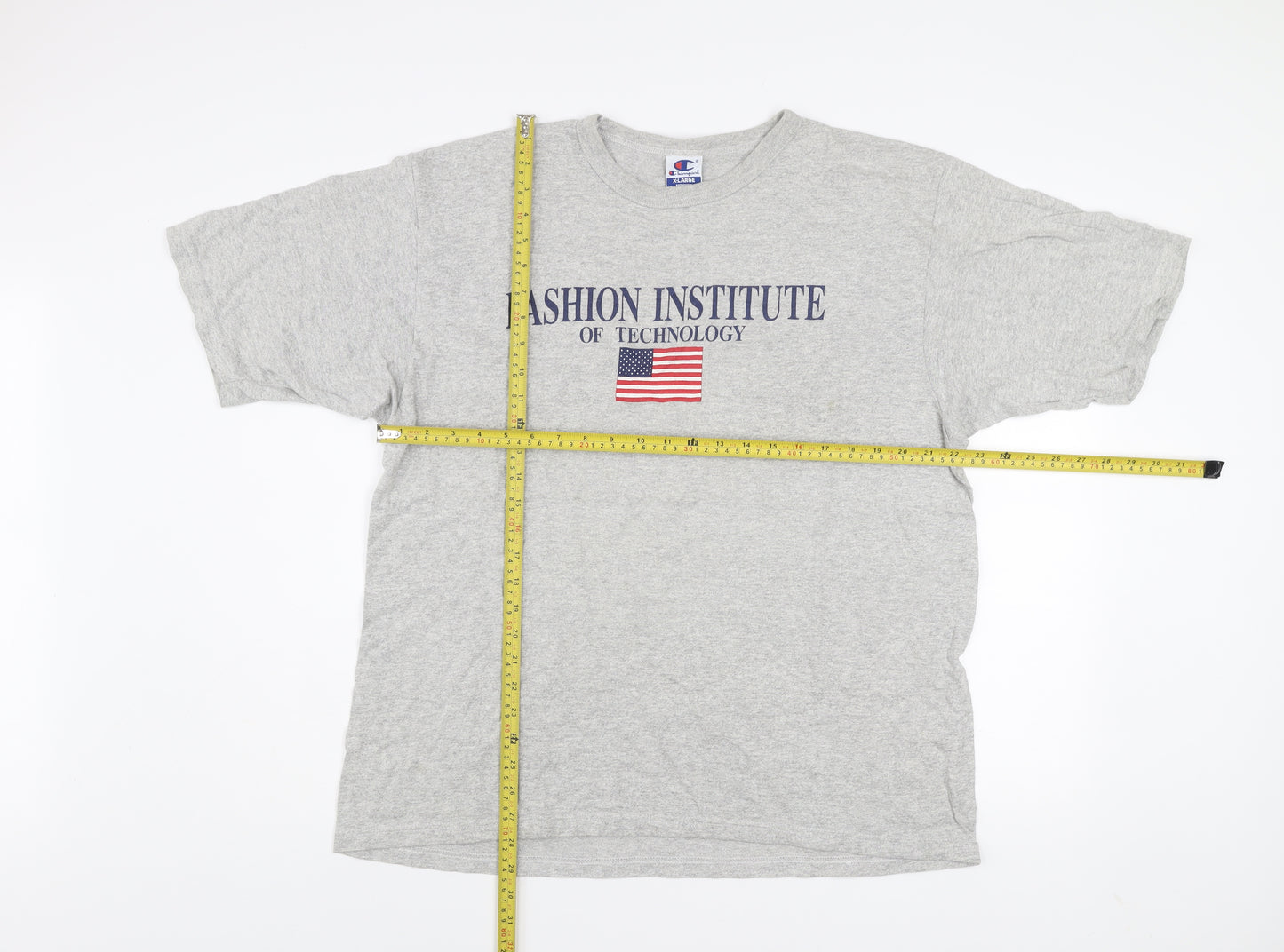 Champion Men's Grey XL Fashion Institute Graphic T-Shirt