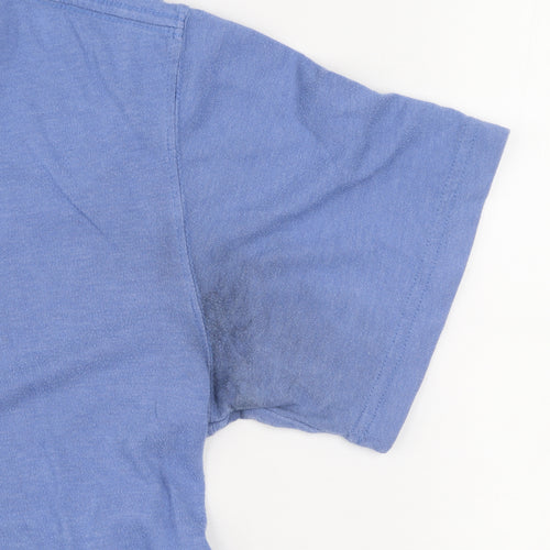 Carhartt Men's Blue Relaxed Fit Cotton Blend Crew Neck T-Shirt Size S